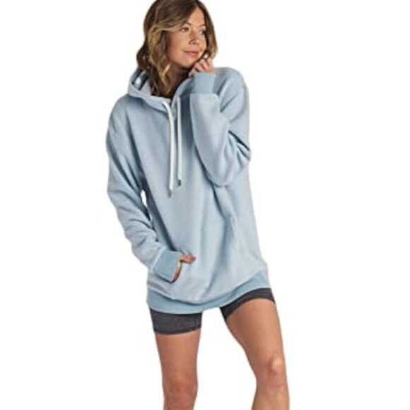 Feat Ultra Soft BlanketBlend Hoodie in Pacific Mist Blue Unisex M NWT - Picture 2 of 14